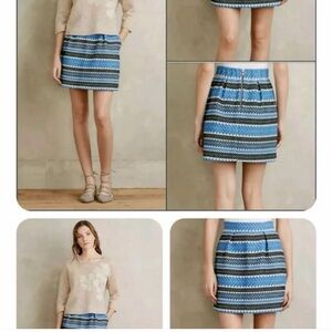 Anthropologie short patterned skirt